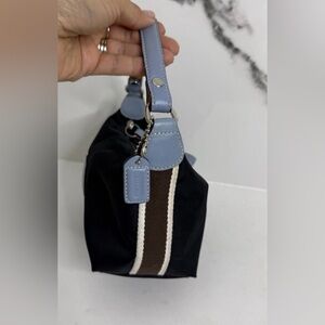 COACH Y2K MINI Black&Blue Handbag, w/dust bag, minimalist, EUC🖤🩵